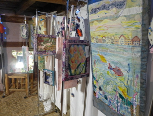 Create Display textiles in Poplar cottage, Singleton