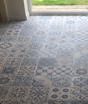Kitchen Interior in Sussex with Total Tiles Floor