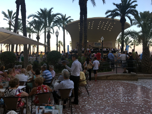 Brass concert on Explanada Alicante