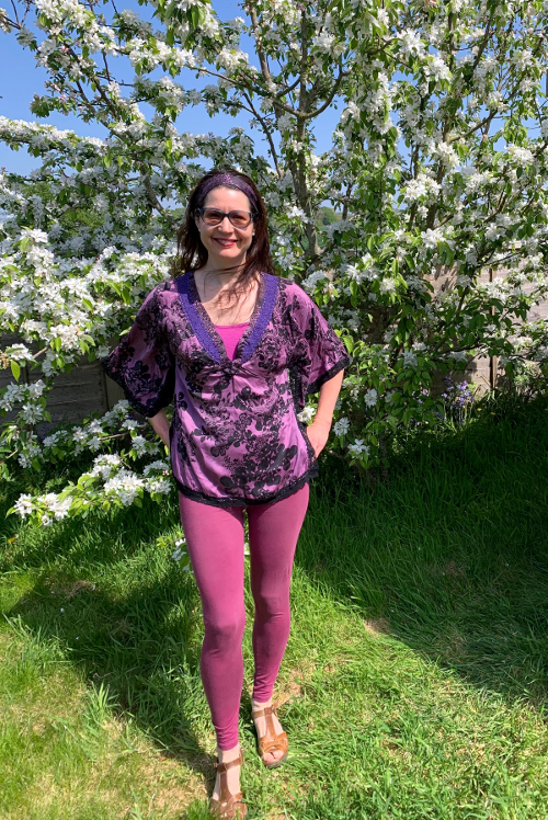 Altered plum top by A Howse 
